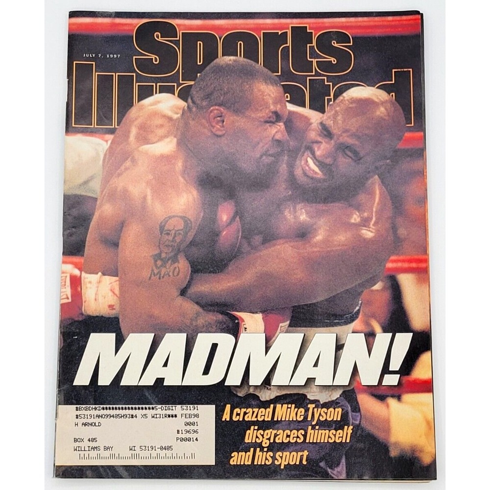 SPORTS ILLUSTRATED JULY 7, 1997 EVANDER HOLYFIELD MIKE TYSON EAR BITE